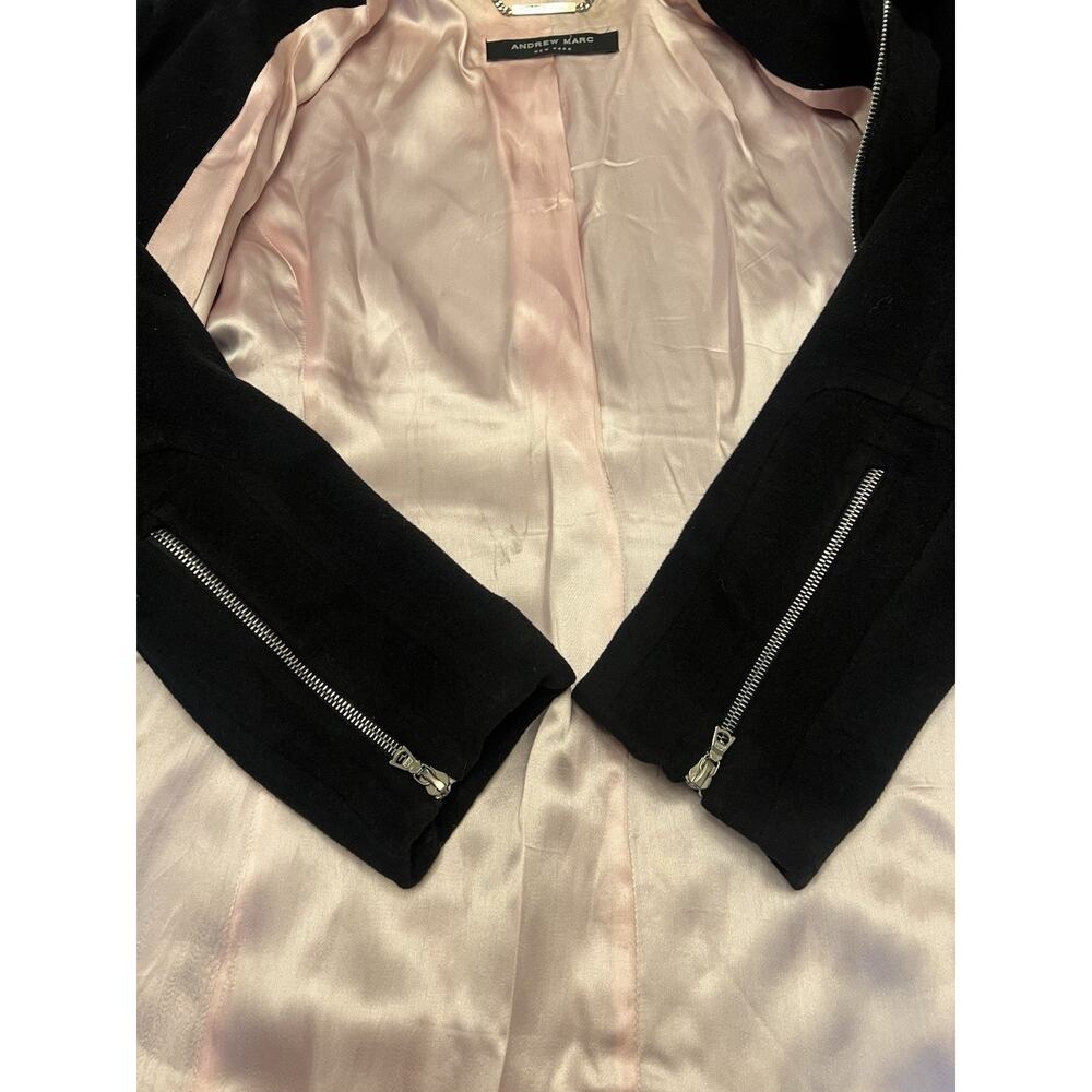 Andrew Marc New York Women’s Zip Up Wool/cashmere Blend Coat 12 Pockets Lined - Picture 7 of 12
